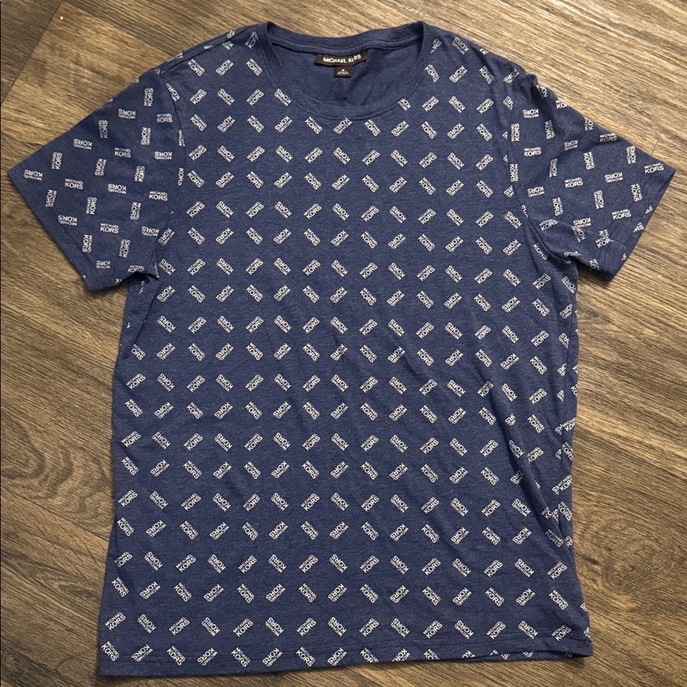 Michael Kors Navy Geometric Tee